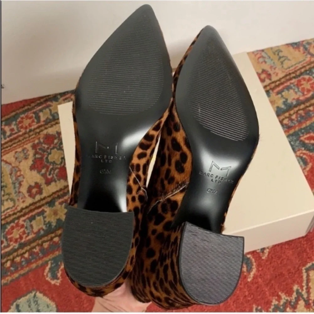 Marc Fisher Animal Print Ankle Booties